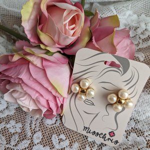 Vintage Courrèges Faux Pearl Earrings